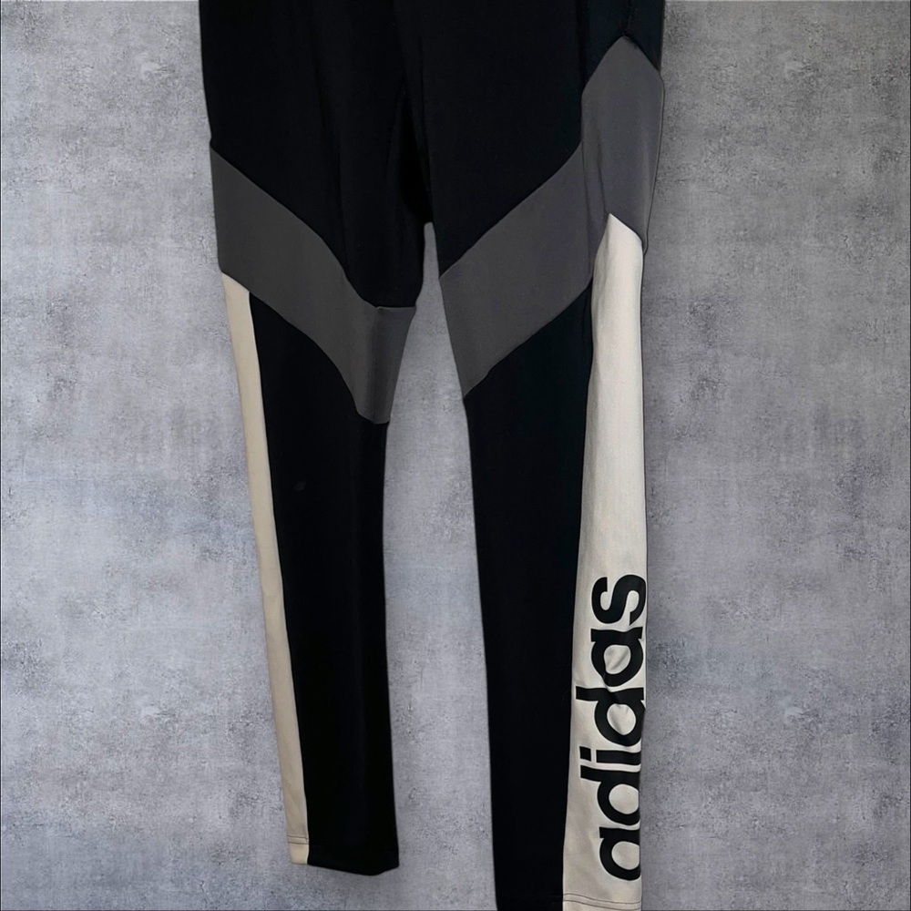 Adidas Black and Gray Leggings